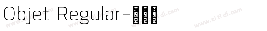 Objet Regular字体转换